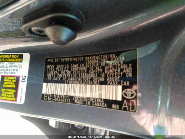 Photo 8 VIN: 2T1BURHE0JC084362 - TOYOTA COROLLA 