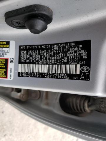 Photo 11 VIN: 2T1BURHE0KC215498 - TOYOTA COROLLA L 