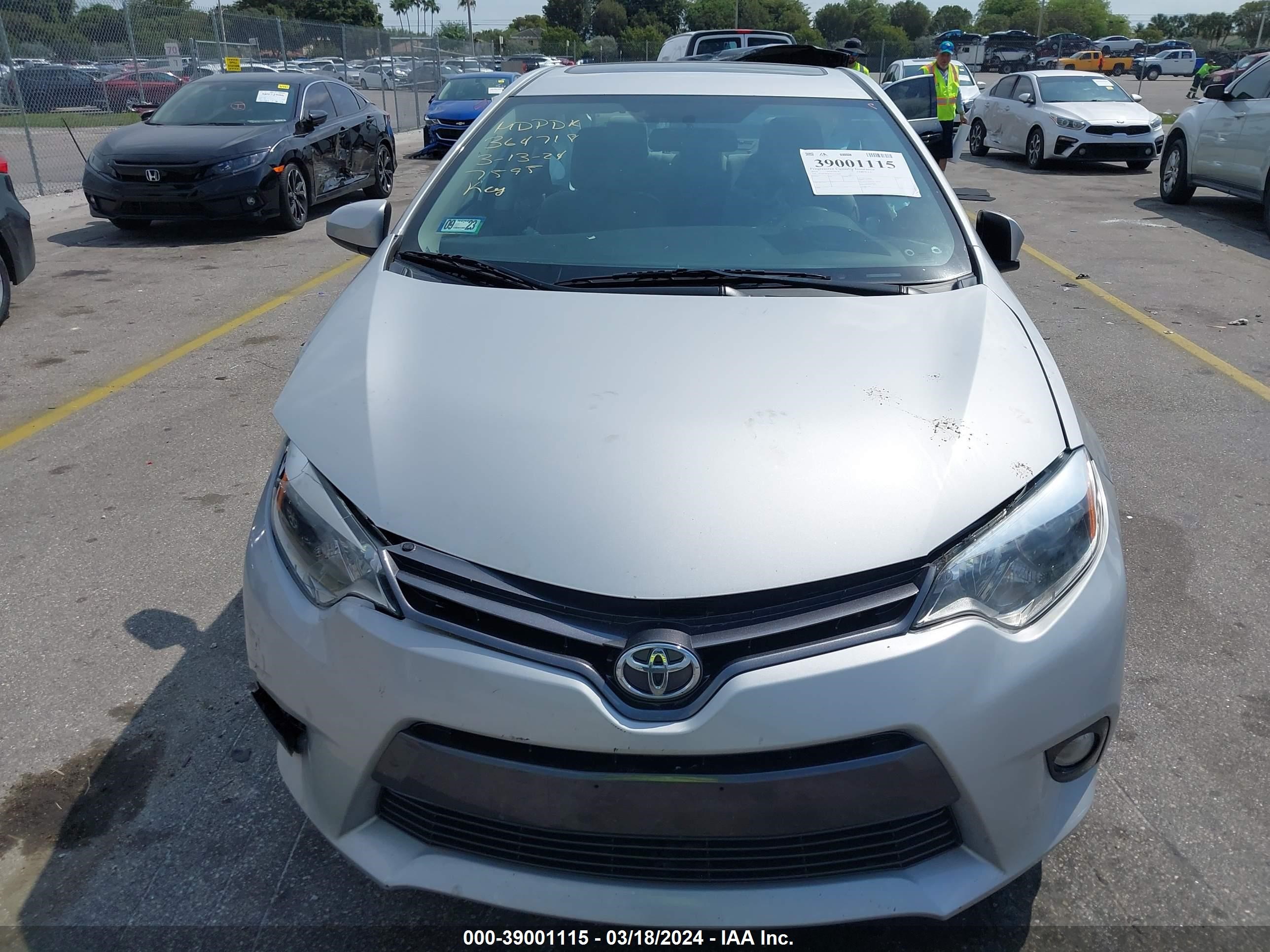 Photo 11 VIN: 2T1BURHE1FC237595 - TOYOTA COROLLA 