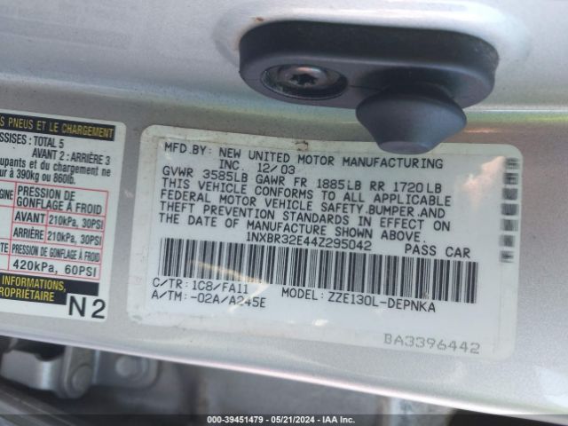 Photo 8 VIN: 2T1BURHE1FC246409 - TOYOTA COROLLA 