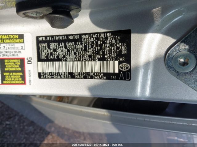 Photo 8 VIN: 2T1BURHE1FC253215 - TOYOTA COROLLA 