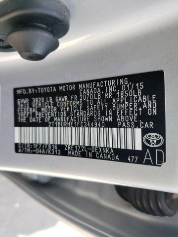 Photo 9 VIN: 2T1BURHE1FC344940 - TOYOTA COROLLA L 