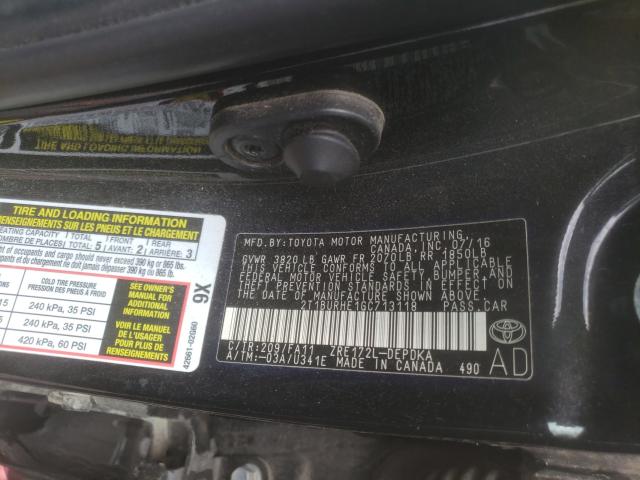 Photo 9 VIN: 2T1BURHE1GC713118 - TOYOTA COROLLA L 