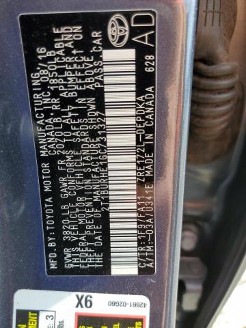 Photo 12 VIN: 2T1BURHE1GC731327 - TOYOTA COROLLA L 