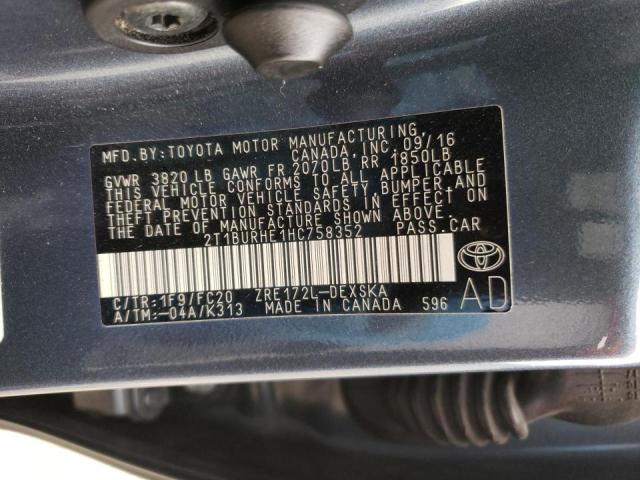 Photo 9 VIN: 2T1BURHE1HC758352 - TOYOTA COROLLA 