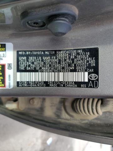 Photo 11 VIN: 2T1BURHE1HC795692 - TOYOTA COROLLA L 