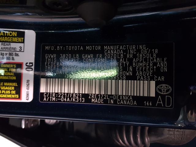 Photo 9 VIN: 2T1BURHE1KC138558 - TOYOTA COROLLA L 