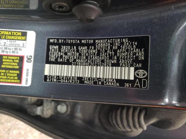 Photo 11 VIN: 2T1BURHE2EC152828 - TOYOTA COROLLA L 