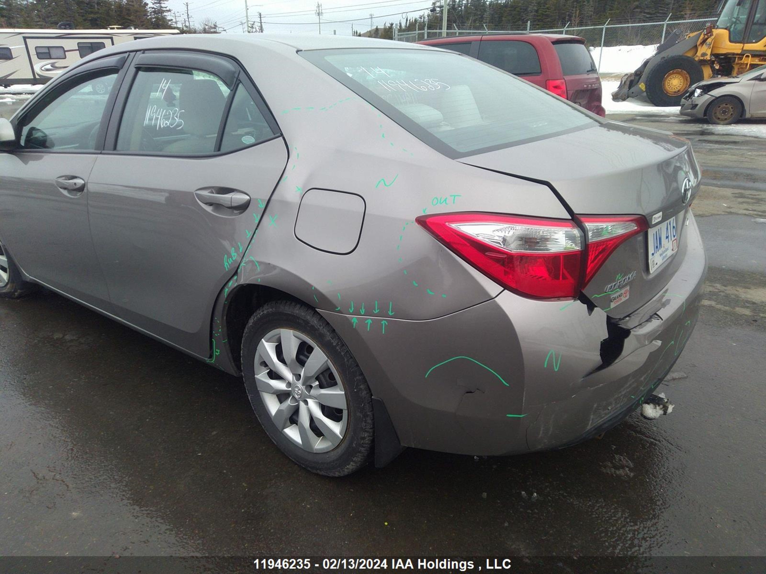 Photo 11 VIN: 2T1BURHE2EC164249 - TOYOTA COROLLA 