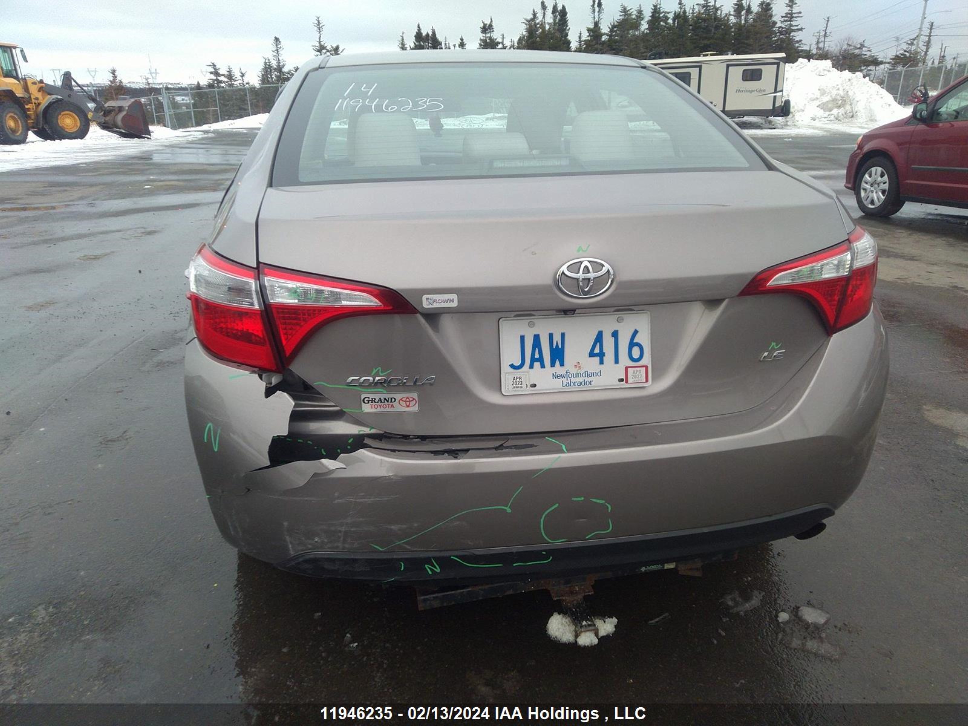 Photo 5 VIN: 2T1BURHE2EC164249 - TOYOTA COROLLA 