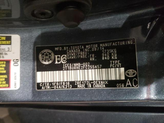 Photo 12 VIN: 2T1BURHE2FC255457 - TOYOTA COROLLA L 