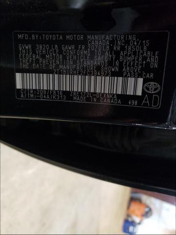 Photo 9 VIN: 2T1BURHE2FC394973 - TOYOTA COROLLA L 