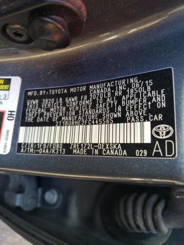 Photo 9 VIN: 2T1BURHE2FC445565 - TOYOTA COROLLA L 