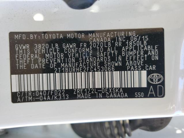 Photo 11 VIN: 2T1BURHE2FC453066 - TOYOTA COROLLA 