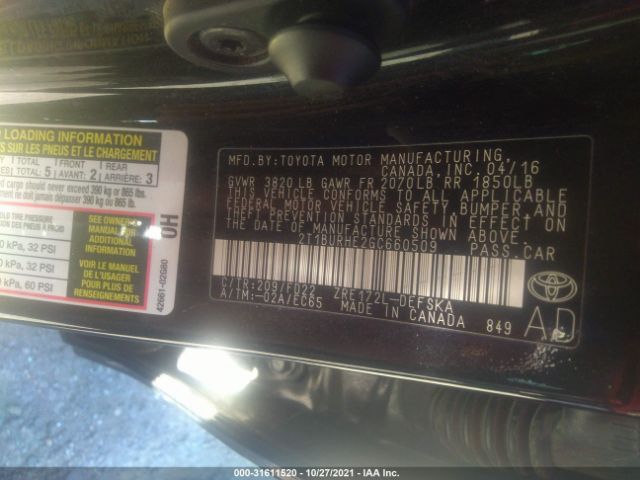 Photo 8 VIN: 2T1BURHE2GC660509 - TOYOTA COROLLA 