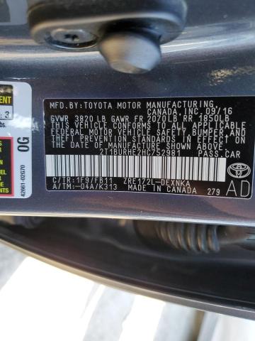 Photo 11 VIN: 2T1BURHE2HC752981 - TOYOTA COROLLA 