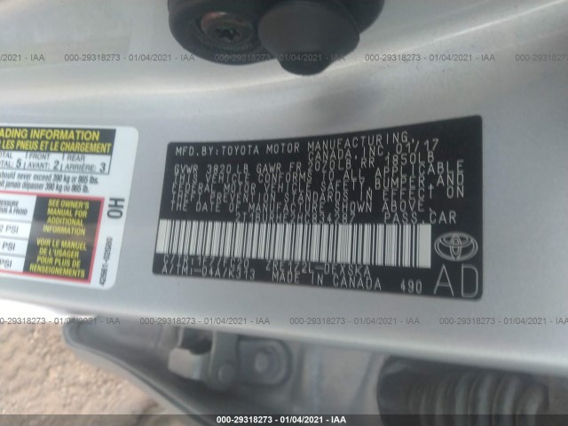 Photo 8 VIN: 2T1BURHE2HC834287 - TOYOTA COROLLA 