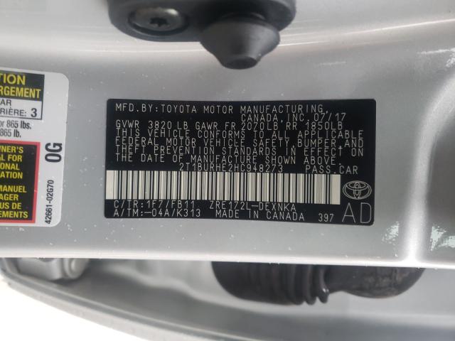 Photo 9 VIN: 2T1BURHE2HC948273 - TOYOTA COROLLA L 