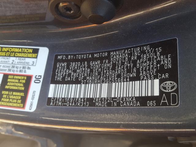 Photo 9 VIN: 2T1BURHE3GC556644 - TOYOTA COROLLA L 