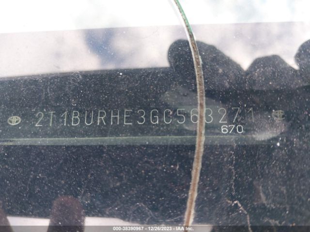 Photo 8 VIN: 2T1BURHE3GC563271 - TOYOTA COROLLA 