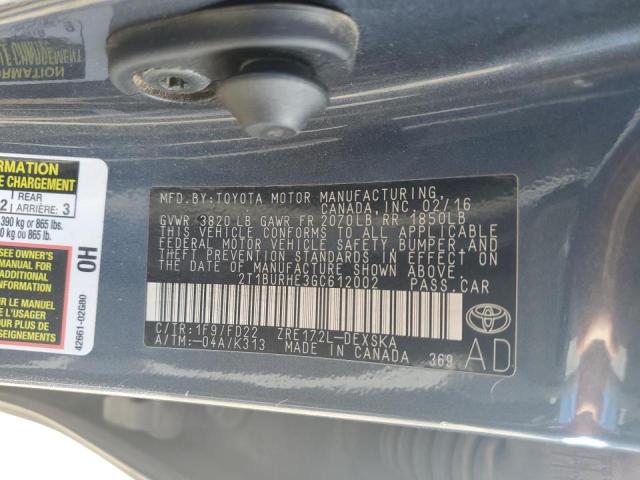 Photo 12 VIN: 2T1BURHE3GC612002 - TOYOTA COROLLA 