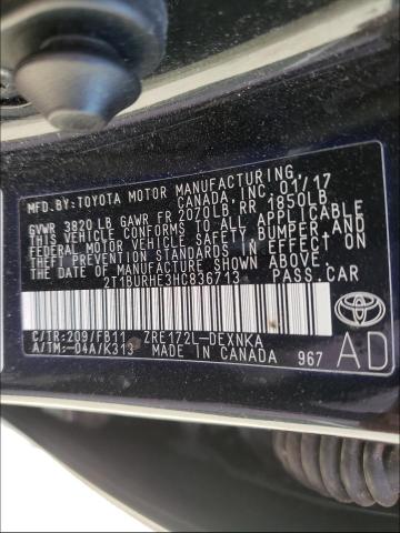 Photo 9 VIN: 2T1BURHE3HC836713 - TOYOTA COROLLA L 