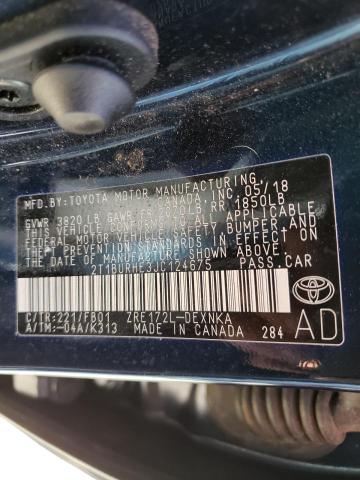 Photo 9 VIN: 2T1BURHE3JC124675 - TOYOTA COROLLA L 