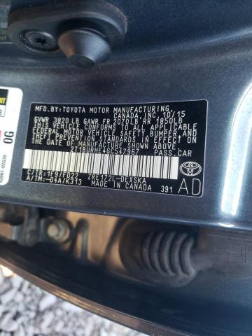 Photo 9 VIN: 2T1BURHE4GC547967 - TOYOTA COROLLA L 