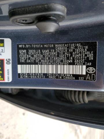 Photo 12 VIN: 2T1BURHE4GC639192 - TOYOTA COROLLA L 