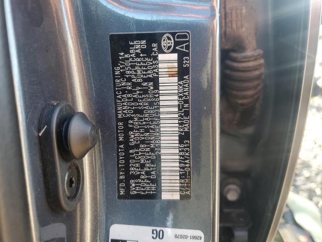 Photo 12 VIN: 2T1BURHE5FC315649 - TOYOTA COROLLA L 