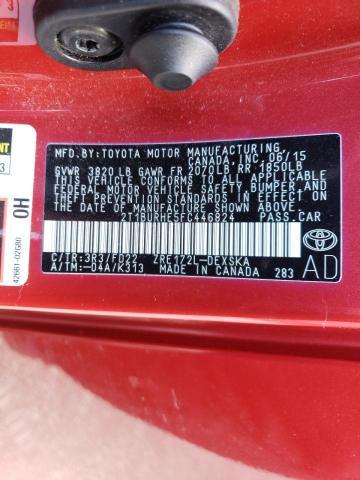 Photo 9 VIN: 2T1BURHE5FC446824 - TOYOTA COROLLA L 