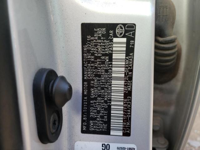 Photo 12 VIN: 2T1BURHE5GC608341 - TOYOTA COROLLA L 