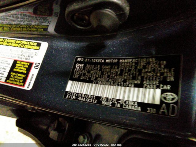 Photo 8 VIN: 2T1BURHE5JC111748 - TOYOTA COROLLA 