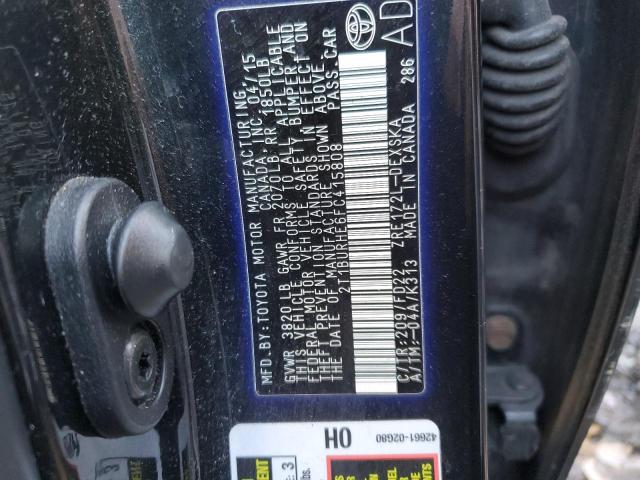 Photo 11 VIN: 2T1BURHE6FC415808 - TOYOTA COROLLA L 