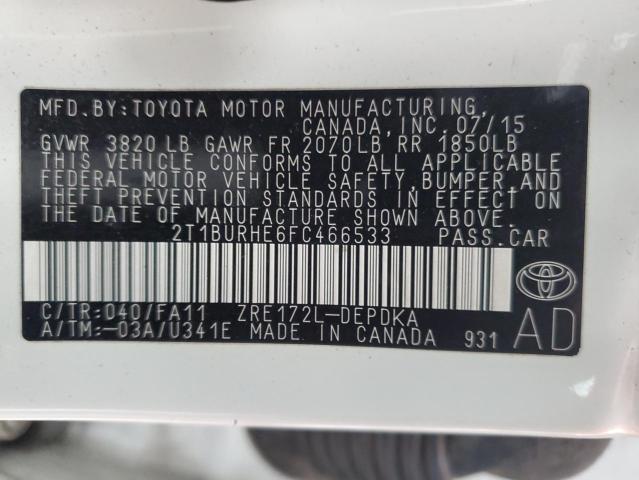 Photo 11 VIN: 2T1BURHE6FC466533 - TOYOTA COROLLA 