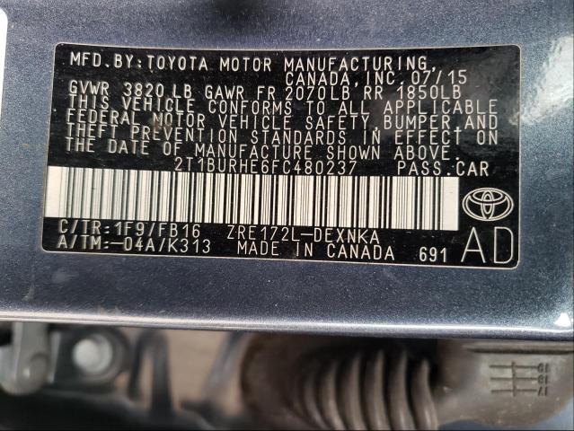 Photo 9 VIN: 2T1BURHE6FC480237 - TOYOTA COROLLA L 