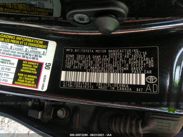 Photo 8 VIN: 2T1BURHE6GC683517 - TOYOTA COROLLA 