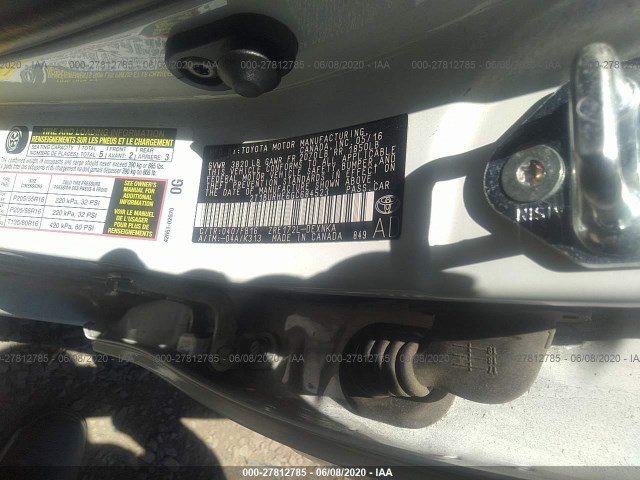 Photo 8 VIN: 2T1BURHE6GC684523 - TOYOTA COROLLA 