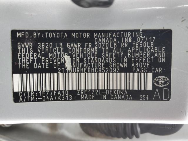 Photo 11 VIN: 2T1BURHE6HC952097 - TOYOTA CAROLLA 