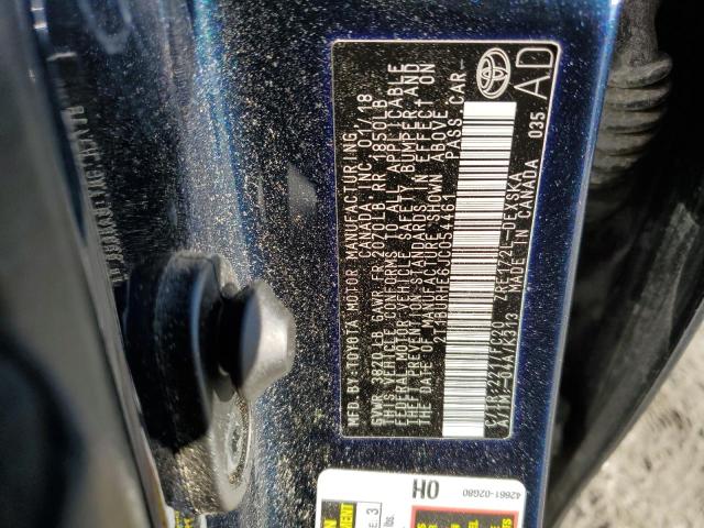 Photo 12 VIN: 2T1BURHE6JC054461 - TOYOTA COROLLA L 