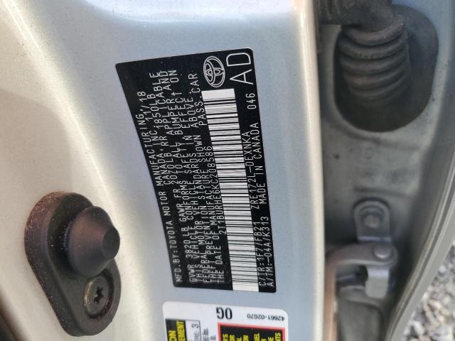 Photo 11 VIN: 2T1BURHE6KC208586 - TOYOTA COROLLA L 