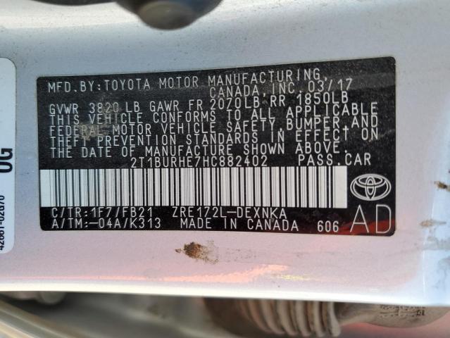 Photo 11 VIN: 2T1BURHE7HC882402 - TOYOTA COROLLA 