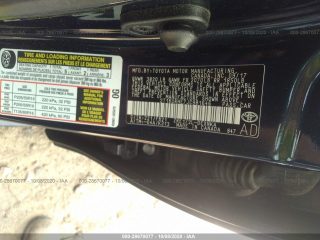 Photo 8 VIN: 2T1BURHE7JC981646 - TOYOTA COROLLA 