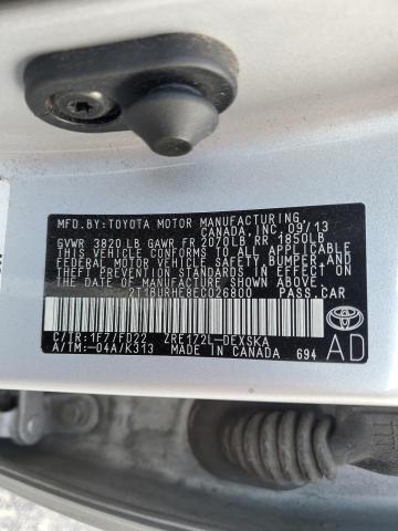 Photo 11 VIN: 2T1BURHE8EC026800 - TOYOTA COROLLA L 