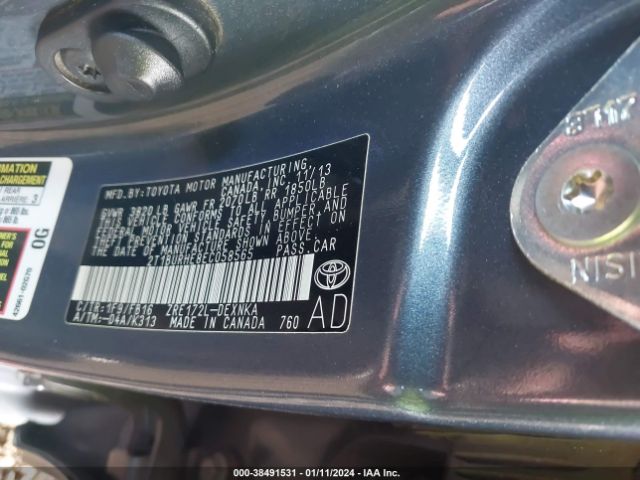 Photo 8 VIN: 2T1BURHE8EC058565 - TOYOTA COROLLA 