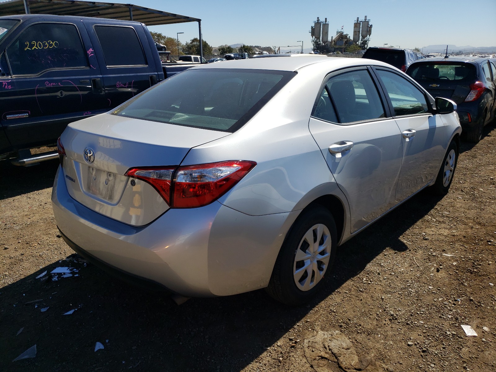 Photo 3 VIN: 2T1BURHE8EC155247 - TOYOTA COROLLA L 