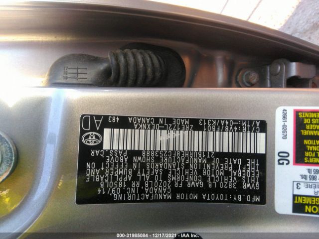 Photo 8 VIN: 2T1BURHE8FC253888 - TOYOTA COROLLA 