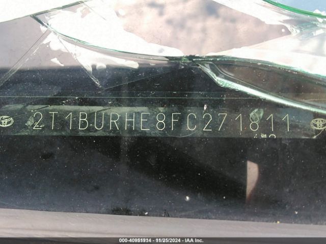 Photo 8 VIN: 2T1BURHE8FC271811 - TOYOTA COROLLA 