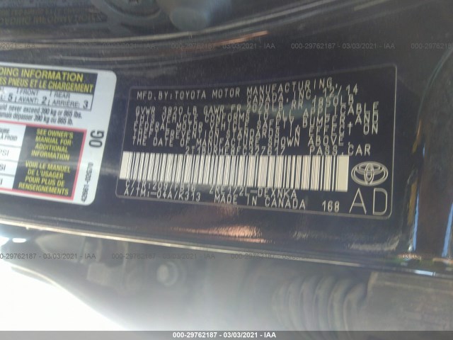 Photo 8 VIN: 2T1BURHE8FC327617 - TOYOTA COROLLA 