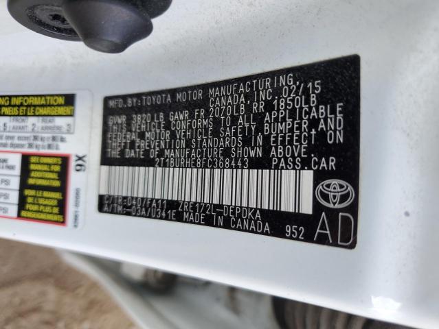 Photo 11 VIN: 2T1BURHE8FC368443 - TOYOTA COROLLA L 